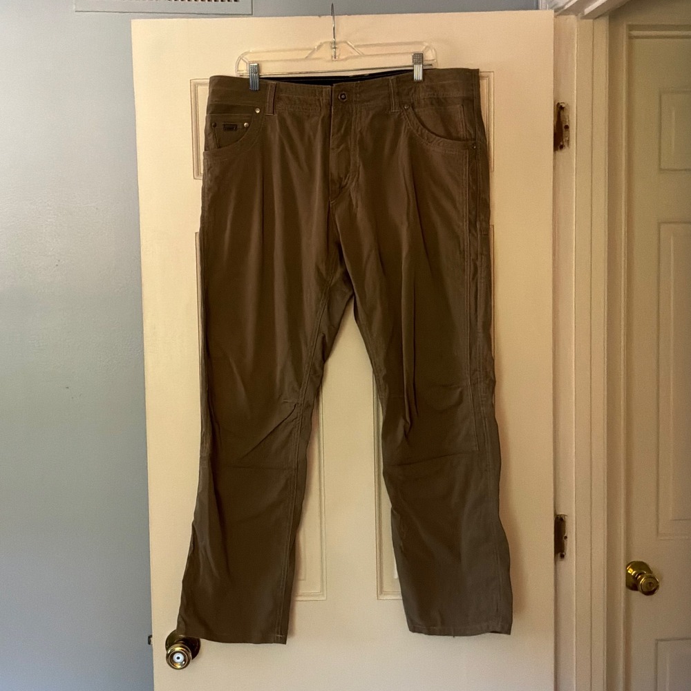 Kuhl Radikl Pants Klassik Fit 38x30 Brown 5109 Hiking Outdoor Utility Trail Mens